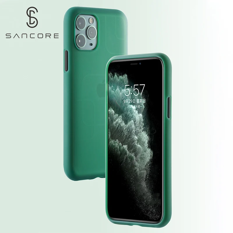 Sancore жидкий силиконовый чехол для iPhone 11 Pro Max чехол s высокое качество чехол тонкий мягкий чехол для 5,8 6,1 6,5 крышка