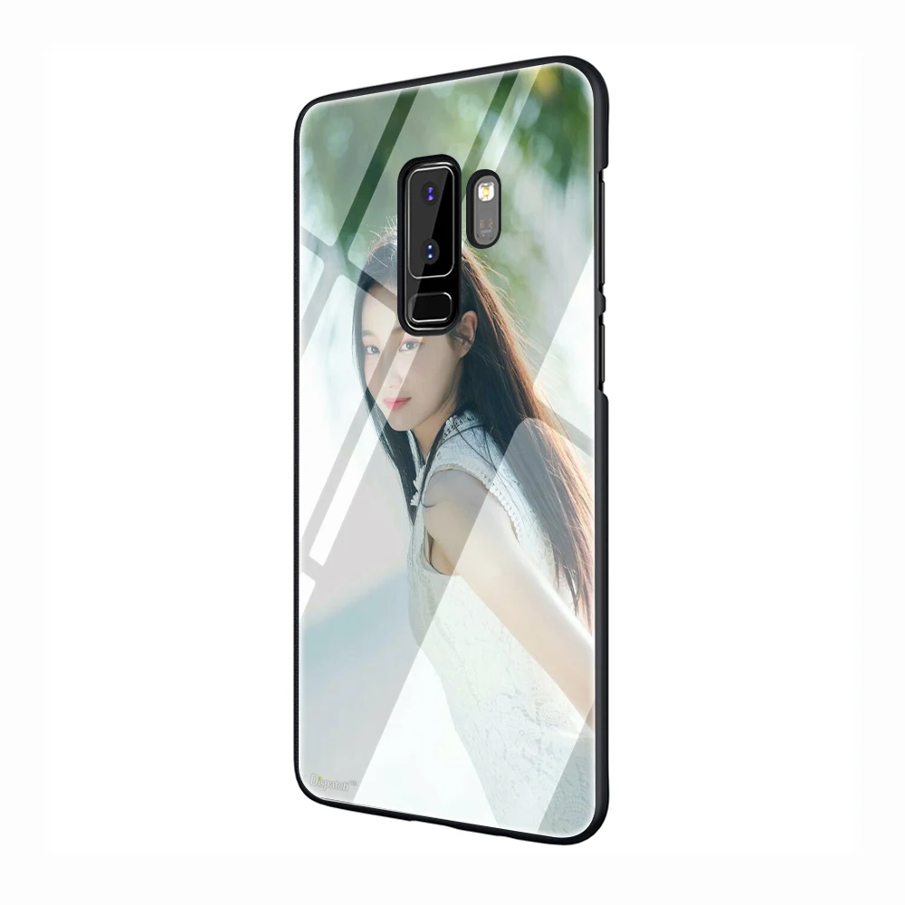 EWAU в Корейском стиле поп Kpop девушка Стекло чехол для телефона для samsung Galaxy S7 8; большие размеры 9, 10; плюс 10 плюс Note8 9 10 плюс A10 20 30 40 50 60 70 - Цвет: G12