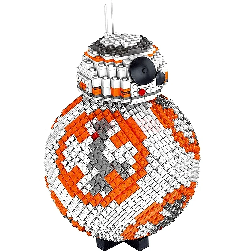 

lepining 2068pcs Bb-8 Bb8 Star Toys Wars Robot Set Genuine Series Set Building Blocks Bricks Toy Kids Gifts 75187