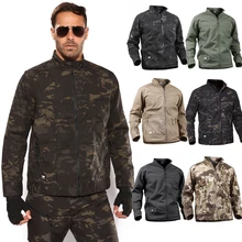 Tactical Outdoor Shark Skin Softshell Military Uniform Clothes Tactical Jacket Waterproof Coat Hooded Army Hunting Sport