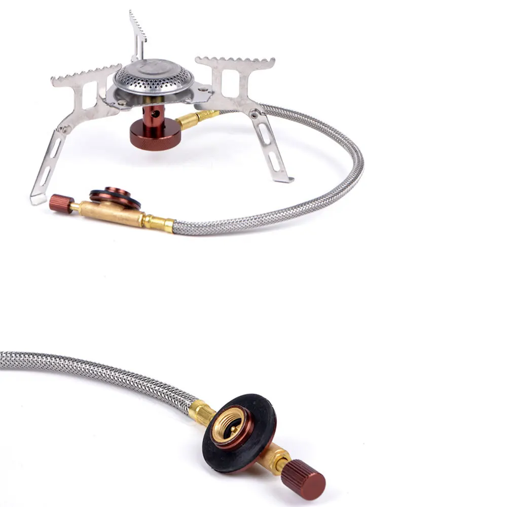 Compact Outdoor Hiking Coal Gas Silver Aluminum Alloy Cook Picnic Camp Backpacking Stove Portable Stove Camping Stove