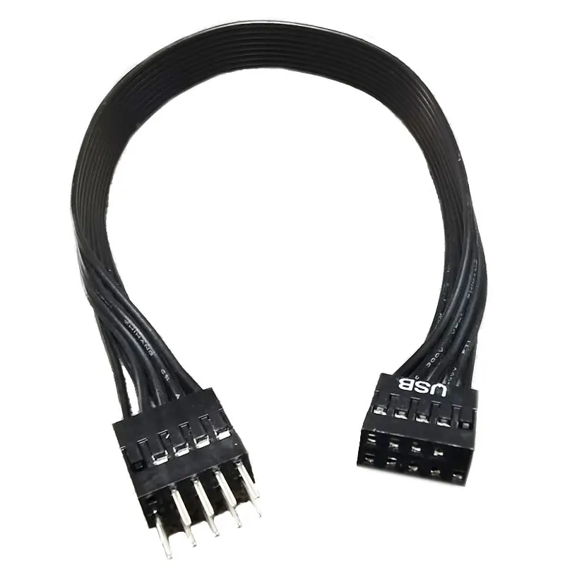 Maschio di Pin di USB 9 del pannello frontale di Angitu al Cable-30cm di estensione di Pin/10 di Pin di USB 2.0 Mothboard