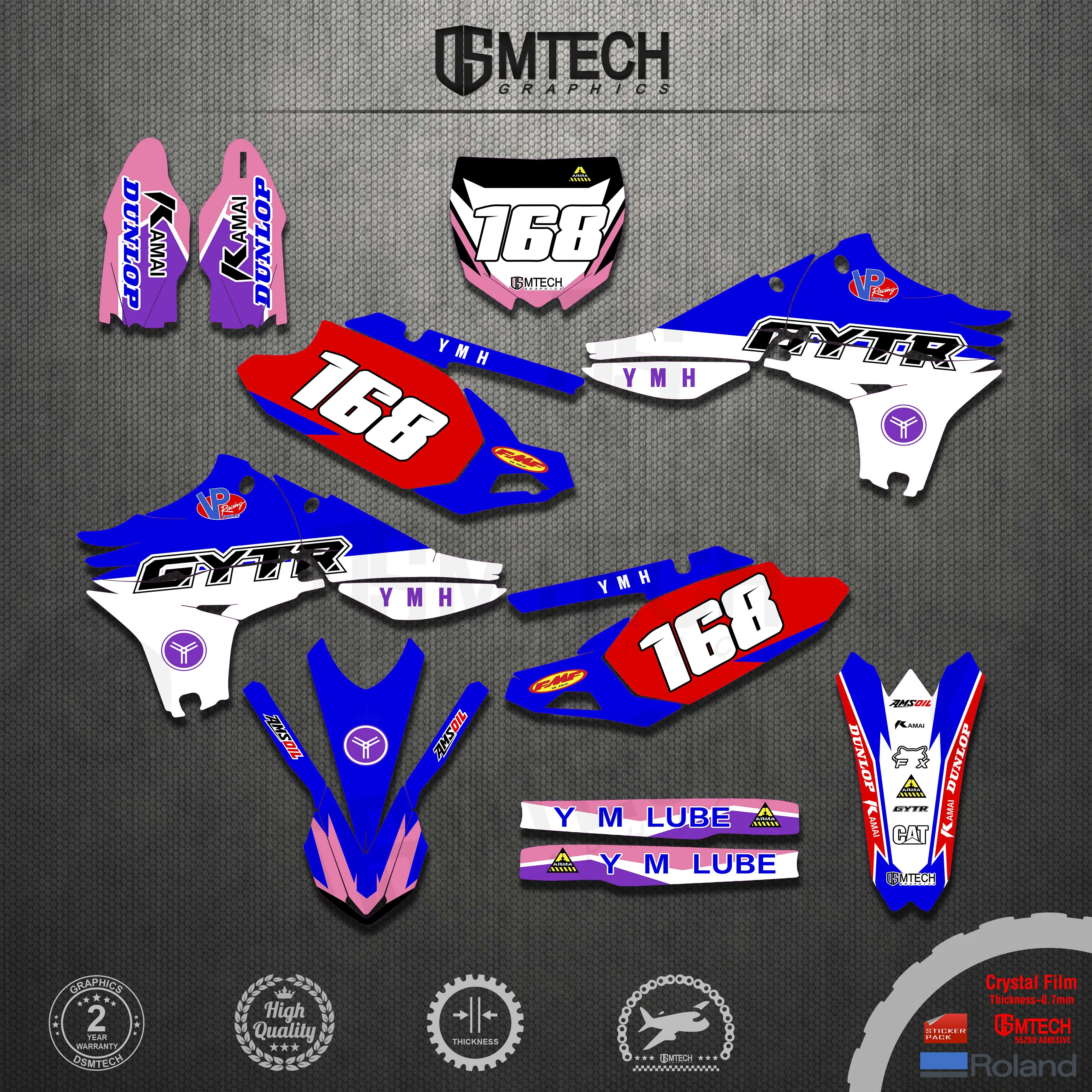 

DSMTECH For YZ 450F Motorcycle Decals Stickers Backgrounds Graphics kits For YAMAHA YZF450 YZ450F 2010 2011 2012 2013 YZF450