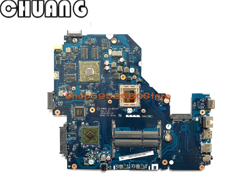 Для Acer Aspire E5-551G Материнская плата ноутбука с A8-7100 CPU DDR3 R7 M265 2GB GPU NBMLE11002 Z5WAK LA-B221P |