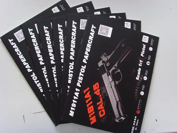 3D бумажная модель оружия Hitman US Colt M1911 пистолет масштаба 1:1 оружие пазлы игрушка
