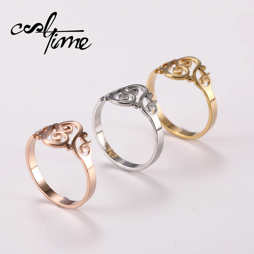 COOLTIME Anillos Acero простой подарок для мужчин и женщин аксессуары на годовщину|Кольца| |