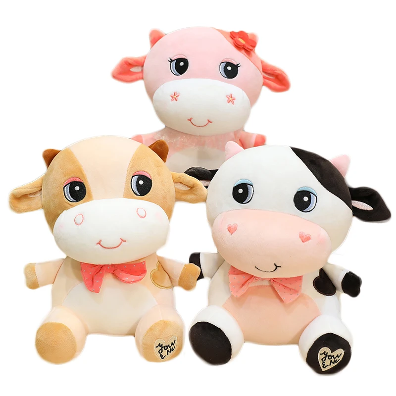 1 шт. мягкая плюшевая игрушка в виде молочной коровы 22/26 см | Игрушки и хобби