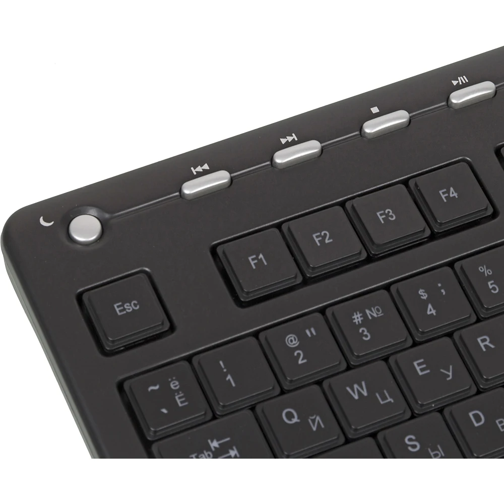 Клавиатура A4 KD-126-2 черный USB slim Multimedia LED