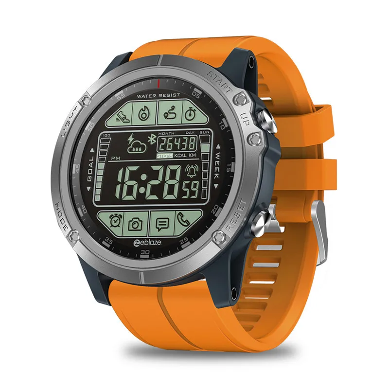 Zeblaze VIBE 3S прочные уличные Смарт-часы в режиме реального времени погодные расстояния шаги отслеживание калорий 5 ATM/50 M/164ft Водонепроницаемость