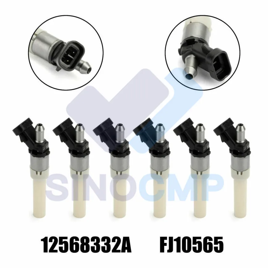 6X Fuel Injectors For Chevrolet Astro Blazer GMC Vortec Spider 4.3L 12568332 0445110355 automotive parts fuel injectors 0 445 common rail injector 0445 for changfeng ca4d28cr2