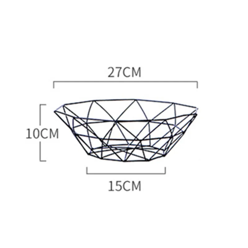 Корзина для фруктов, контейнер, миска, металлическая проволока, корзина для кухни, дренажная стойка для фруктов, овощей, держатель для хранения, поднос для закусок, миска, стол для хранения