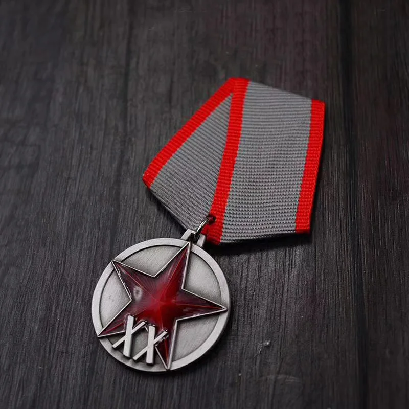 Советские рабочие CCCP крестьяне Красная Армия 20 лет медаль красные пять звезд СССР Венера герой честь красный флаг Ленин коллекция носить значок