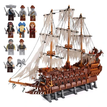 

Dutchman Netherlands Ship Set Creator MOC Pirates of the Caribbean boat Building Blocks Bricks Model Boat toys
