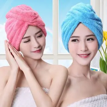 

Magic Hair Drying Towel Hat for Bath Shower cap Quick absorb without fade soft hair towel Wipe Towel beach pool accessories