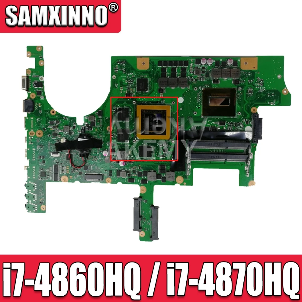 Akemy G751JY материнская плата для ноутбука ASUS G751J G751JT w/ i7-4860HQ / i7-4870HQ Процессор GTX980M 4GB-GPU