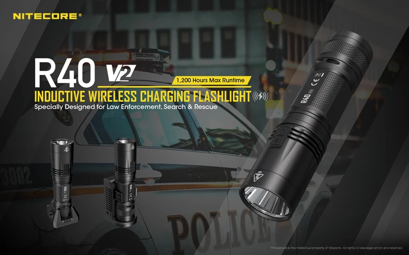 NITECORE R40 V2 Wireless Charging Flashlight (8)