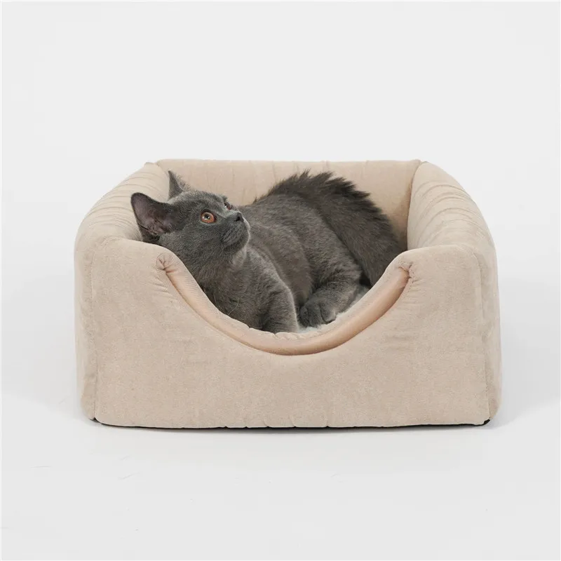  Collapsible Cat Cave Warm House Kennel Beds Pet Cats Sofa Mats Dogs for Small Kittens Home Window S