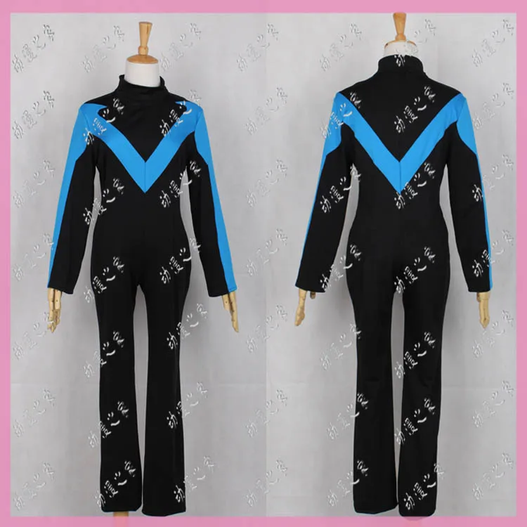 

Young Justice Nightwing Robin Black Jumpsuit Adult Party Set Halloween Christmas Clothings Caenival Outfit Cosplay Costume