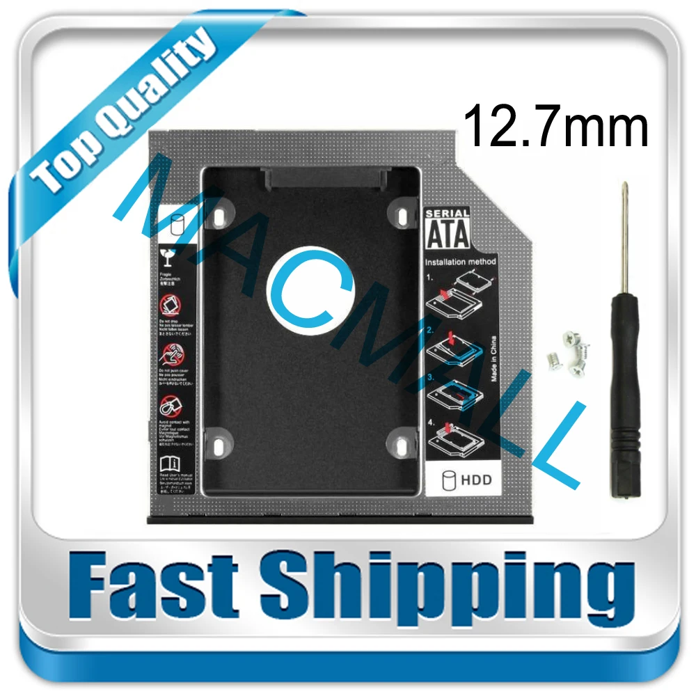 Nuovo Per Lenovo B570 B580 B590 L430 L530 G700 G710 G710At Uj8D1 12.7Mm 2 ° Disco Rigido Ssd Hdd Caddy