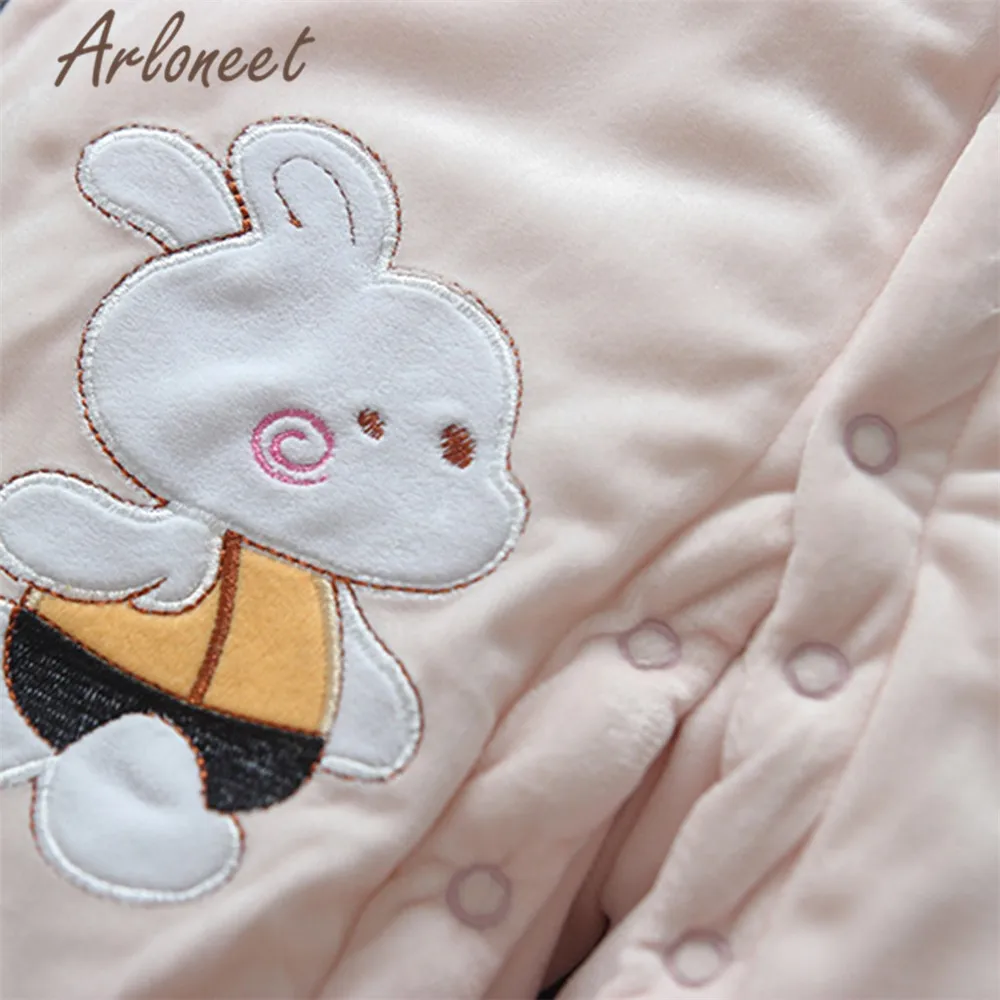 ARLONEET пальто с героями мультфильмов; Комбинезон для маленьких мальчиков; зимние плотные комбинезоны с кроликом для маленьких девочек; Детский комбинезон; пальто с капюшоном; Детский комбинезон; Bebe Menina