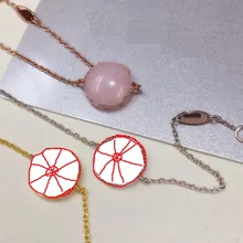 Горячая Распродажа, круглый розовый опал, кристалл, звезда, очаровательный браслет, 925 пробы, серебро, розовый опал, камень, роза, компас, женские свадебные украшения