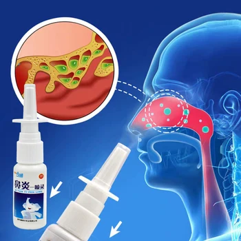 

Chinese Herb Nasal Spray Cure Rhinitis Sinusitis Nose Spray Snore Spray Medicine 20ml