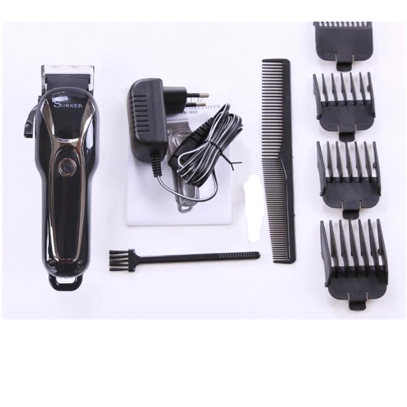 Surker электрический триммер для волос SK-805, Профессиональная Беспроводная электрическая машинка для стрижки волос, масляная голова, триммер для бороды, перезаряжаемый