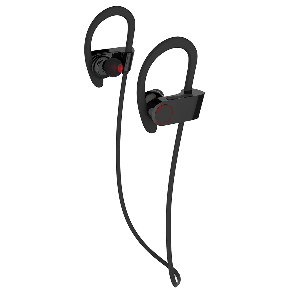 Черный шейный ремешок беспроводные наушники Bluetooth спортивные наушники-вкладыши с защитой от пота наушники с шумоподавлением