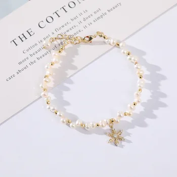 

Pearl Bracelets Women's Simple Fully Beads Freshwater Bracelets Light Pearl Bracelet for Jewelry Gift