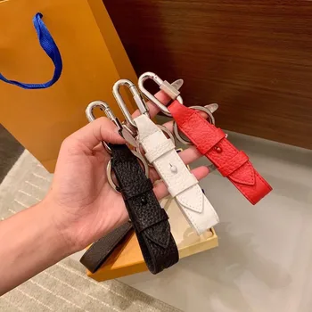 

2020 New Luxury Presbyopia Spell Leather Color Bean Keychain High-Quality Leather Bag Pendant With A Full Set Of gift Boxes