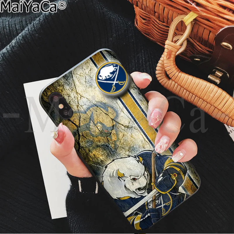 MaiYaCa Buffalo Sabres Новинка чехол для телефона Fundas чехол для Apple iPhone 8 7 6 6S Plus X XS MAX 5 5S SE XR 11 11pro
