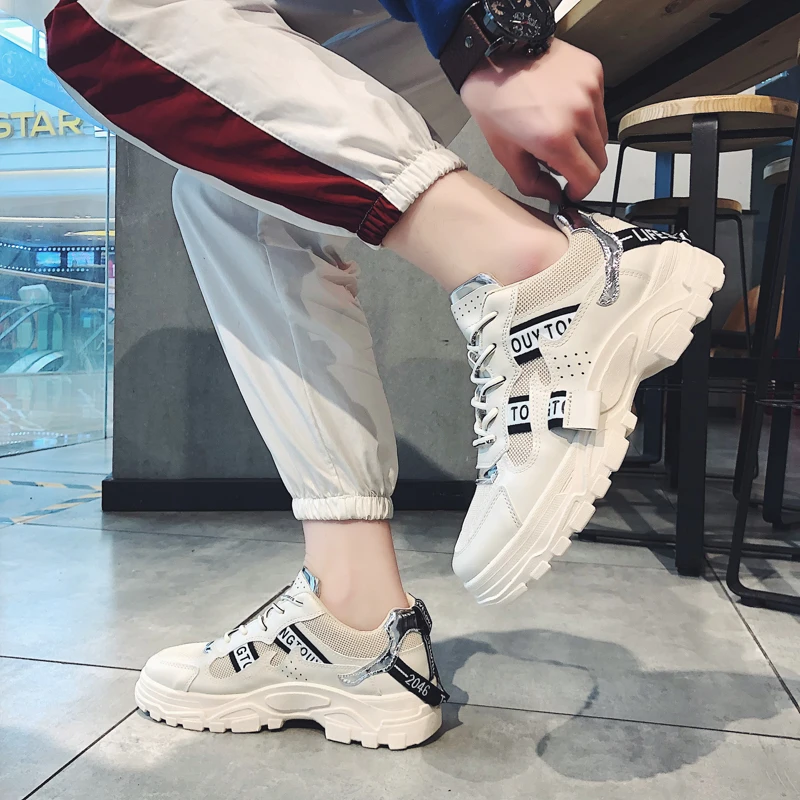 New Men Breathable Fashion Outdoor Sports Shoes Thick Bottom Sport Shoes Men Off White Brand Sneakers Mens Running Shoes