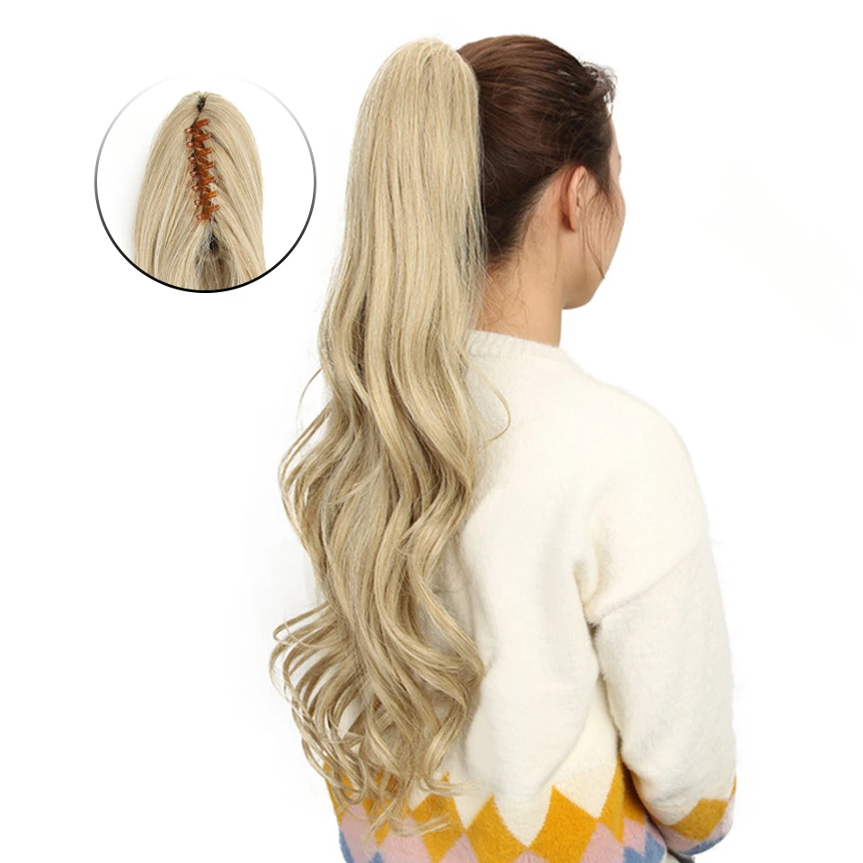 BELLA Hair Pony Tail Accessories for Women Wave Blonde Brown Ombre Claw  Ponytail Synthetic Hair Clip Hair Extension Pony Tail|Tóc đuôi ngựa tổng  hợp| - AliExpress