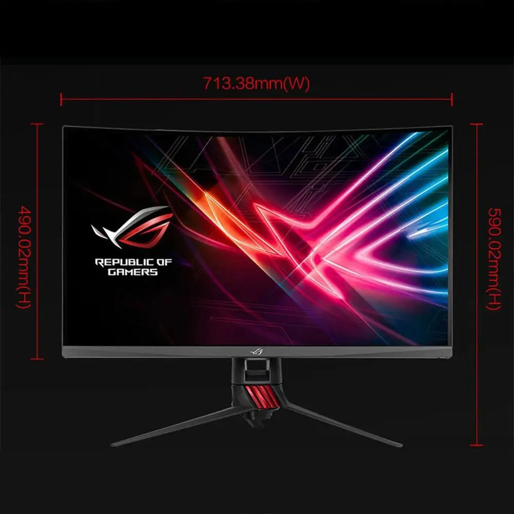 ASUS XG32VQ 31.5-Inch WQHD 2560 x 1440 Screen 16: 9 Widescreen LCD Monitor 1800R Curved Monitor Eye