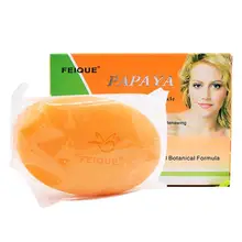 Papaya vitamina c Отбеливающее мыло, удаляющее кожу лица, контроль масла, свежее чистое мыло от акне, мыло для ухода