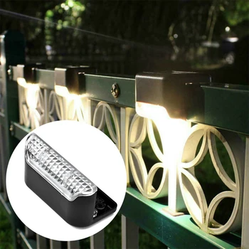 

4pcs Solar LED Bright Deck Lights Outdoor Garden Patio Railing Decks Path