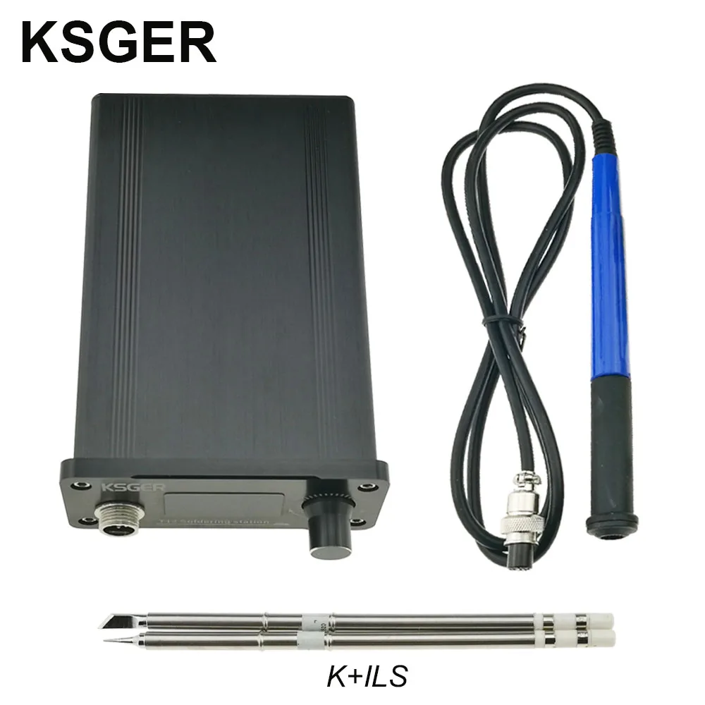 KSGER OLED паяльная станция T12 ILS электронный Железный инструмент STM32 2,1 S контроллер температуры Ручка подставка держатель 220 В сварка - Цвет: sets 2