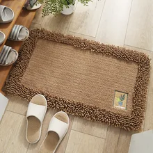 Флисовый нескользящий прочный коврик для двери, для улицы, для входа, спальни, ванной, кухни, декоративный внутренний ковер, коврик для пола