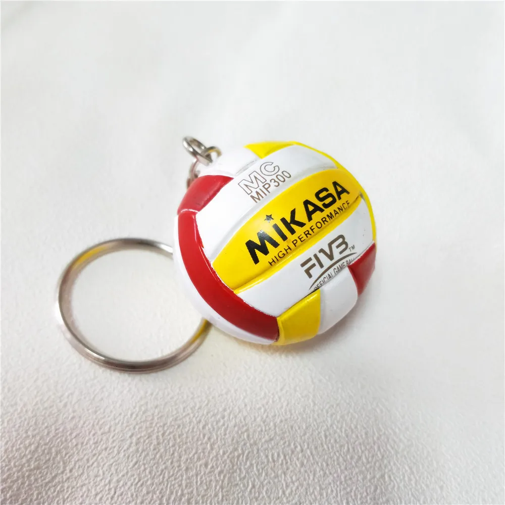 V200w Volleyball Keychain Sport Key Chain Car Bag Ball Volleyball Key Ring Holder Volleyball Gifts For Players Keyring Keychains - Цвет: 17