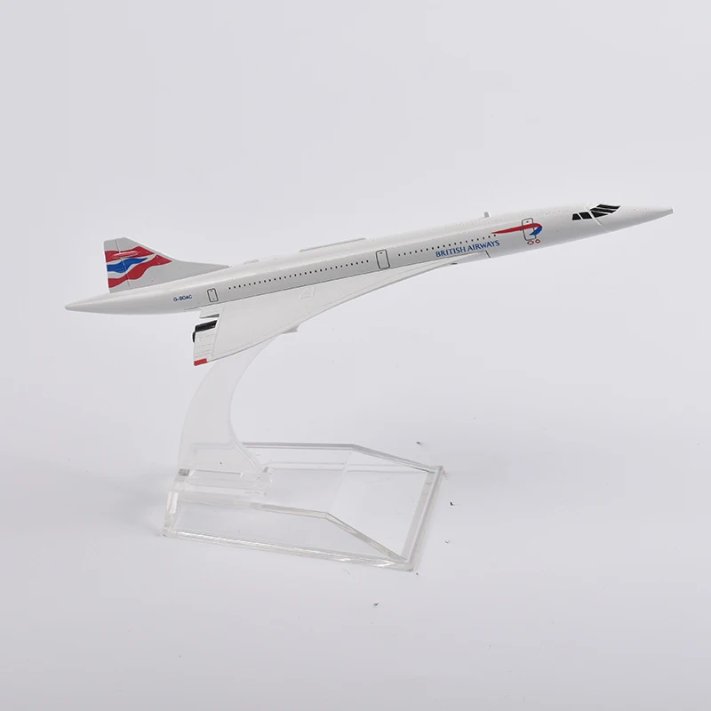 Aircraft Model Diecast Metal Airplanes 16cm 1:400 British Airways Concord Toys 
