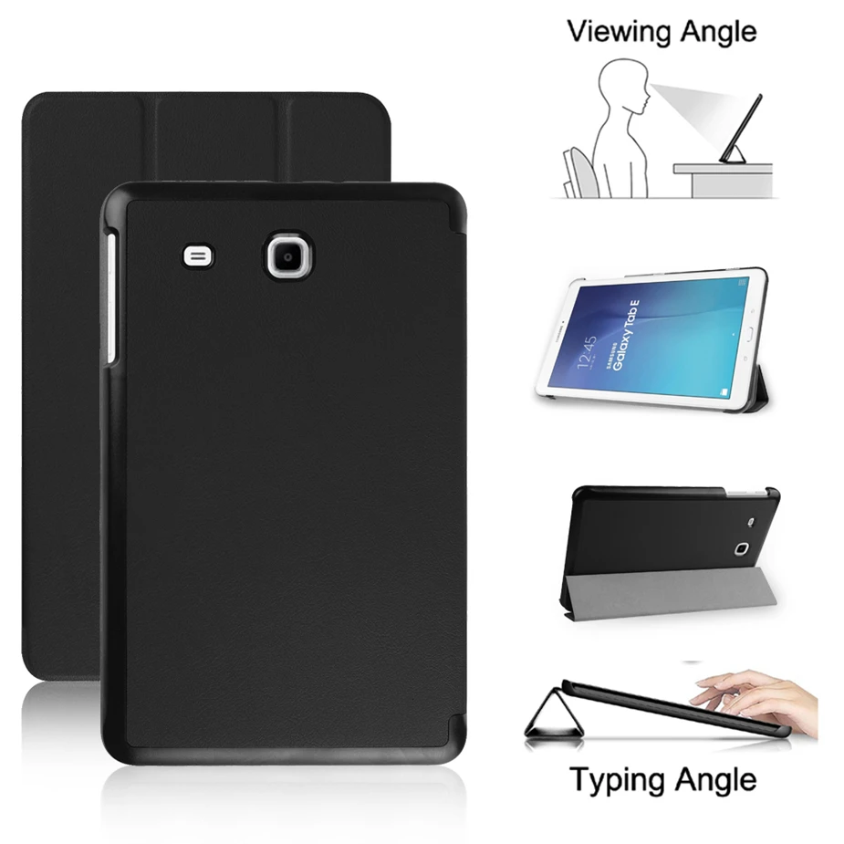 KiKiss ультра тонкий чехол для Samsung Galaxy Tab E 9 6 SM T560 T561 &quotFolio Складная подставка PU