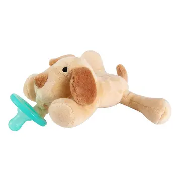 

Cute Baby Pacifier Holder Stuffed Animal Baby Nipples Pacifiers Holder Baby Toys With Silicone Binky Teething Soother