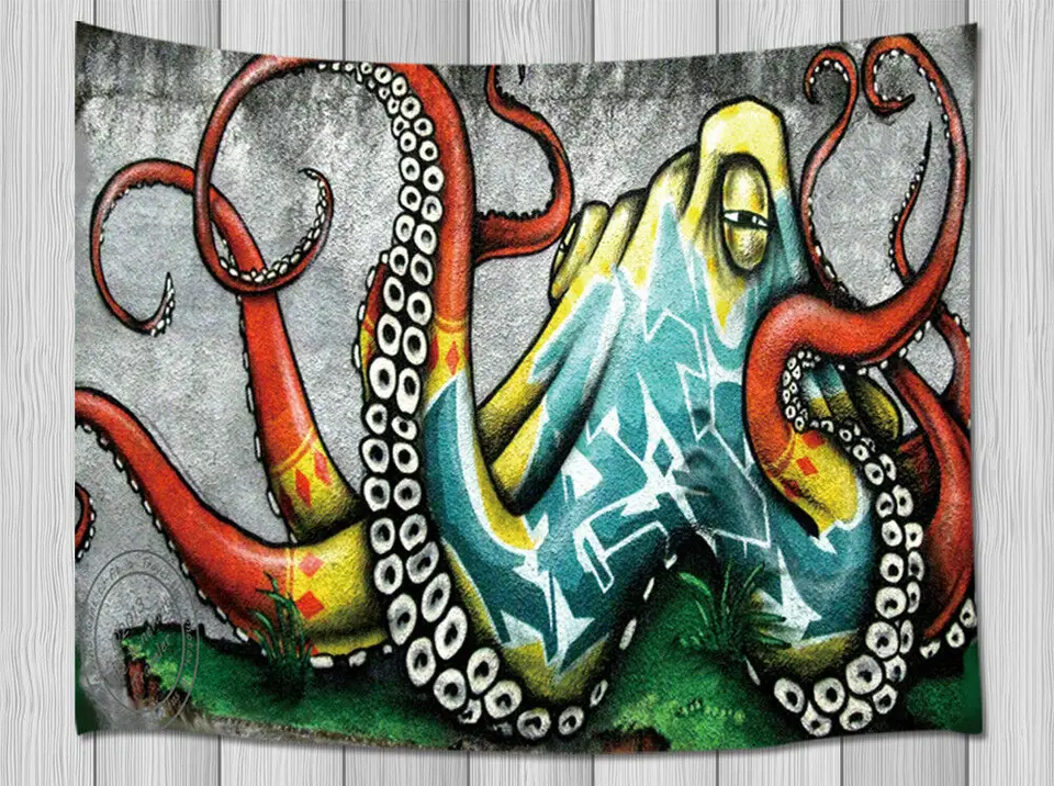 Octopus Wall Art Tapestry Wall Hanging For Living Room Bedroom Decor Decorative Tapestries Aliexpress
