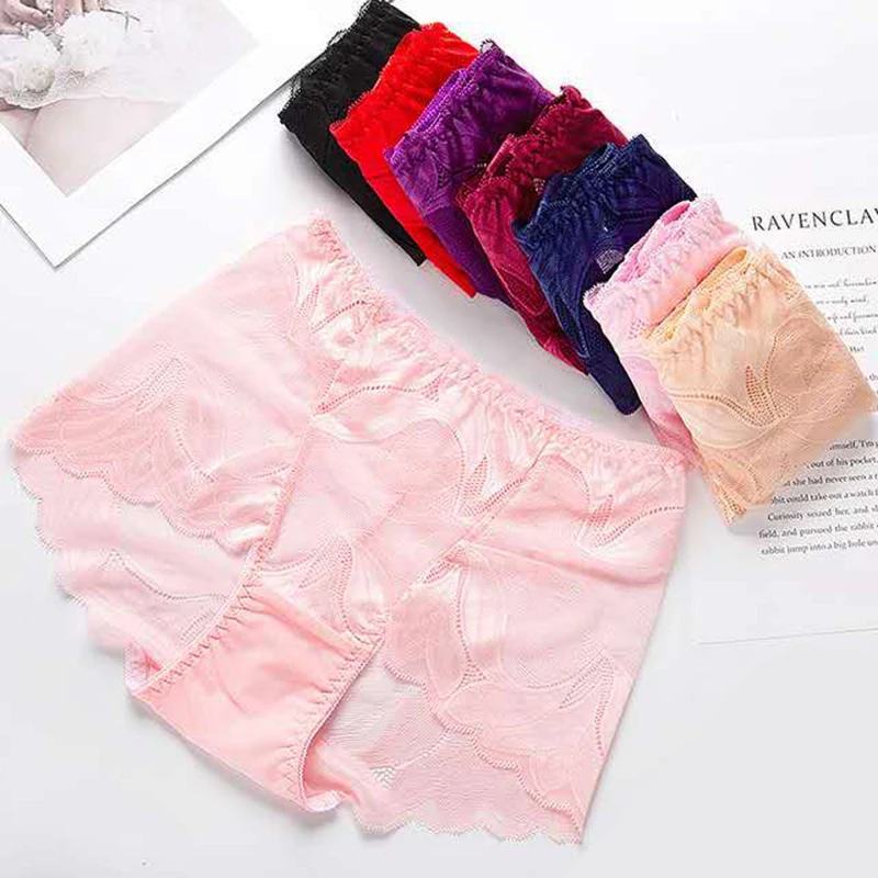 Сексуальное нижнее белье трусики с высокой талией женские прозрачные кружевные