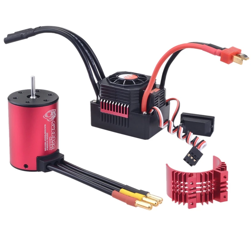 Surpass Hobby 3650 3600Kv автомобильный двигатель Rc + 45A водонепроницаемый Esc 2-3S для 1/10 Rc моделей Buggy Drift