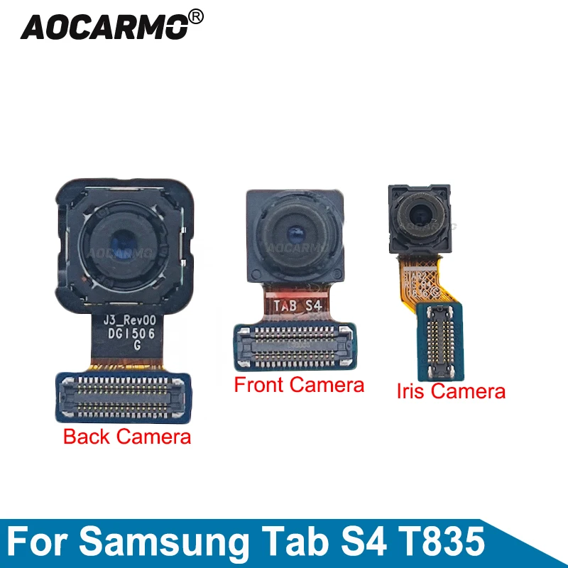 

Aocarmo Rear Back Camera Flex Cable For Samsung Galaxy Tab S4 10.5" T835 T830 Front Facing Camera Replacement Parts