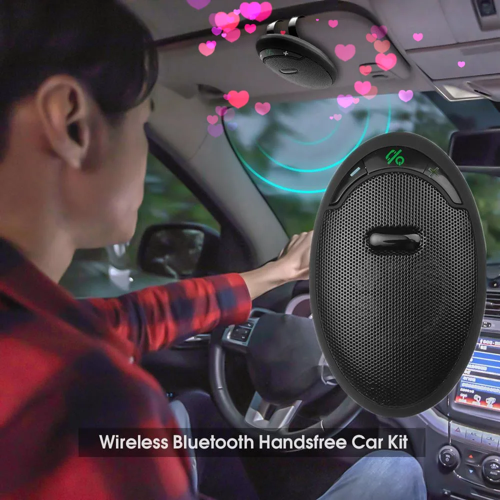 Беспроводной зажим для солнцезащитного козырька Bluetooth-приемник автомобильный