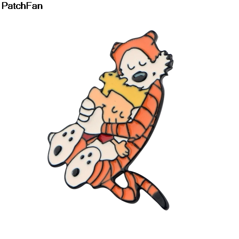 20 шт./лот A2445 Patchfan мультфильм тигр Броши Булавки кулон значки украшенные ювелирные украшения знаки для рубашки рюкзак одежда сумки
