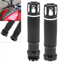 2 шт черный 22 мм мотоцикл дроссельная заслонка CNC алюминиевый сплав Вращающийся Руль рукоятки