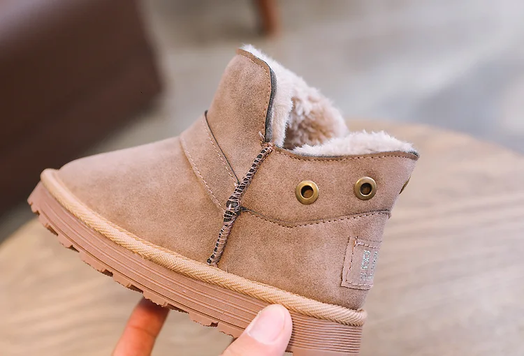 CNFSNJ Winter Girls Boots Warm Cotton With Kids Fashion Snow Boots Children boys Shoes Toddler sneakers 27-37